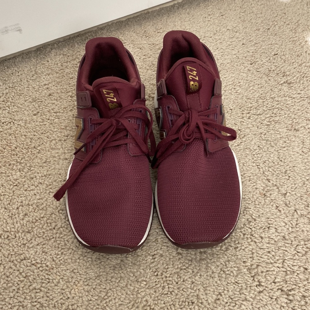 New Balance Women's Burgundy Athletic Sneakers - Picture 3 of 3